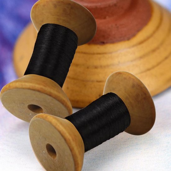 16 Stuks Retro Houten Lege Spoelen voor Naaiwerk - Duurzaam en Handig voor DIY Projecten en Creatieve Naaiprojecten — afbeelding 3