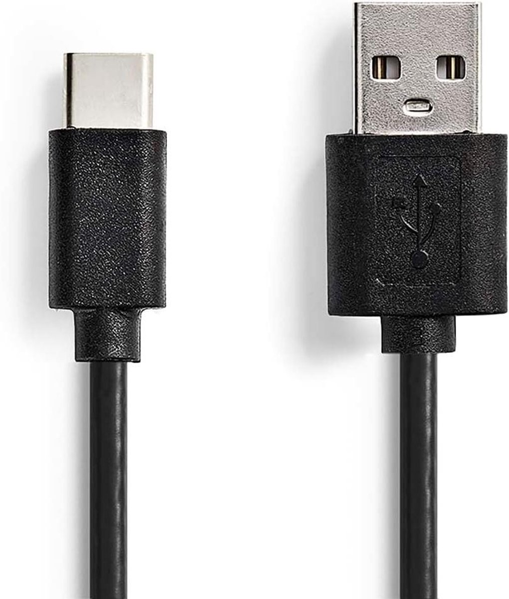 USB-C Kabel - Datakabel Oplader - Apparaten Laden - Snelle Dataoverdracht - 2 Meter - Zwart