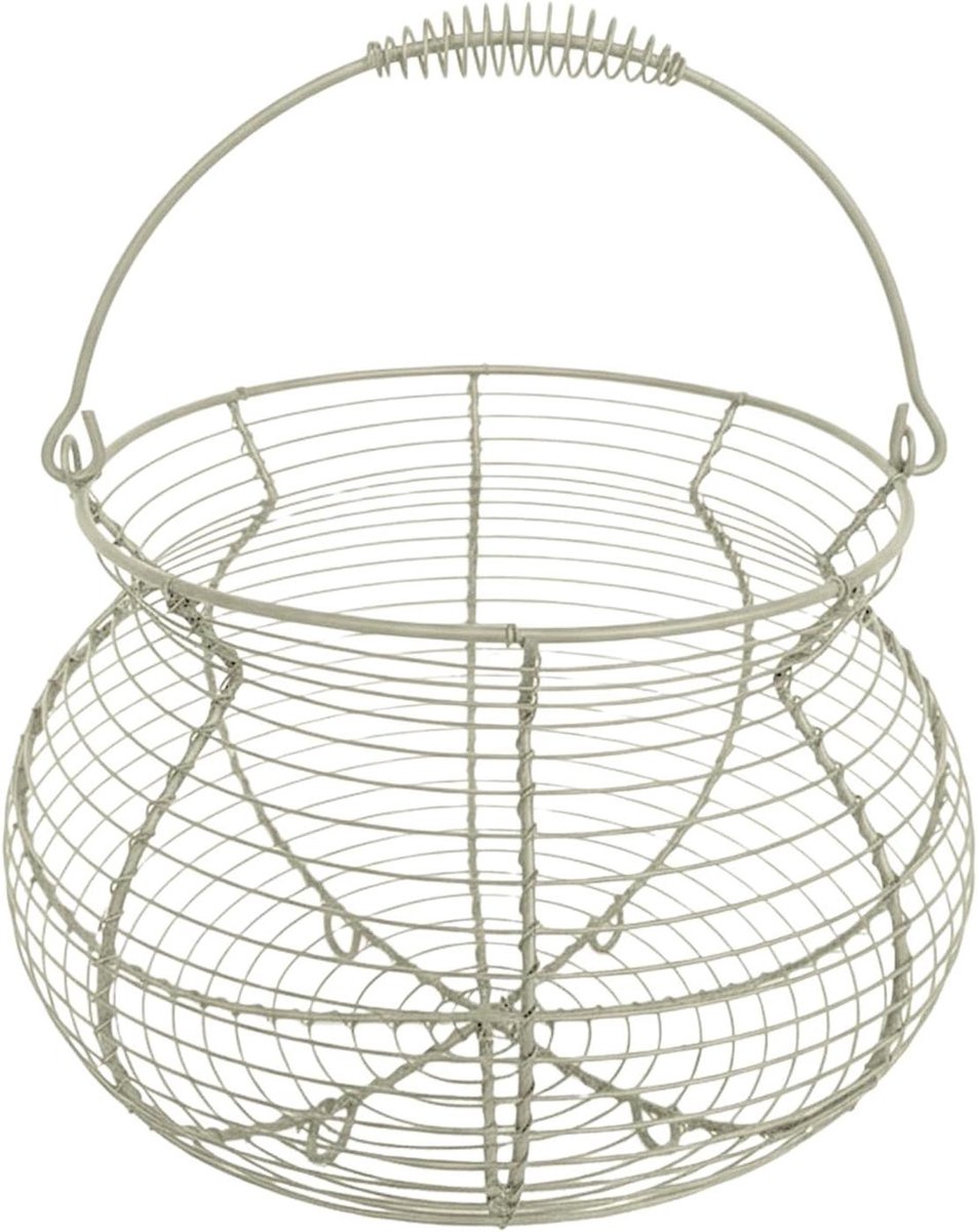 Eiermand Vintage Eierhouder Boerderij Eieren Verzamelen Vochtbestendig Frame 22B x 17H cm Beige