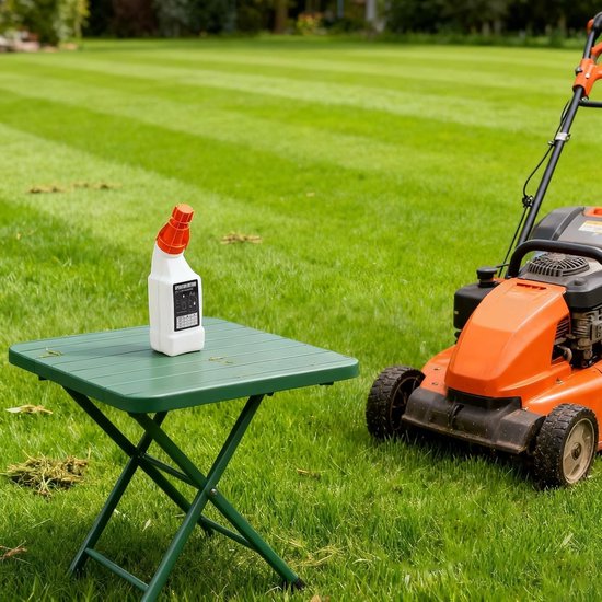 Brandstof Olie Mengfles - Tweetakt Mengfles - Tuingereedschap Onderhoud - Nauwkeurige Mengverhoudingen - 1 Liter - Wit — afbeelding 2
