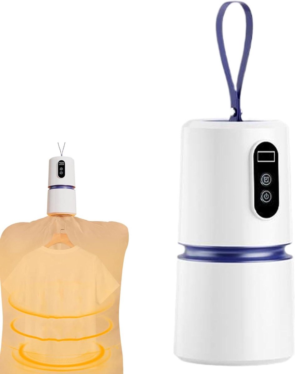 Draagbare Wasdroger Mini Droger Snelle Kledingdroging Stille Werking Timer 18 x 10 x 10 cm Wit