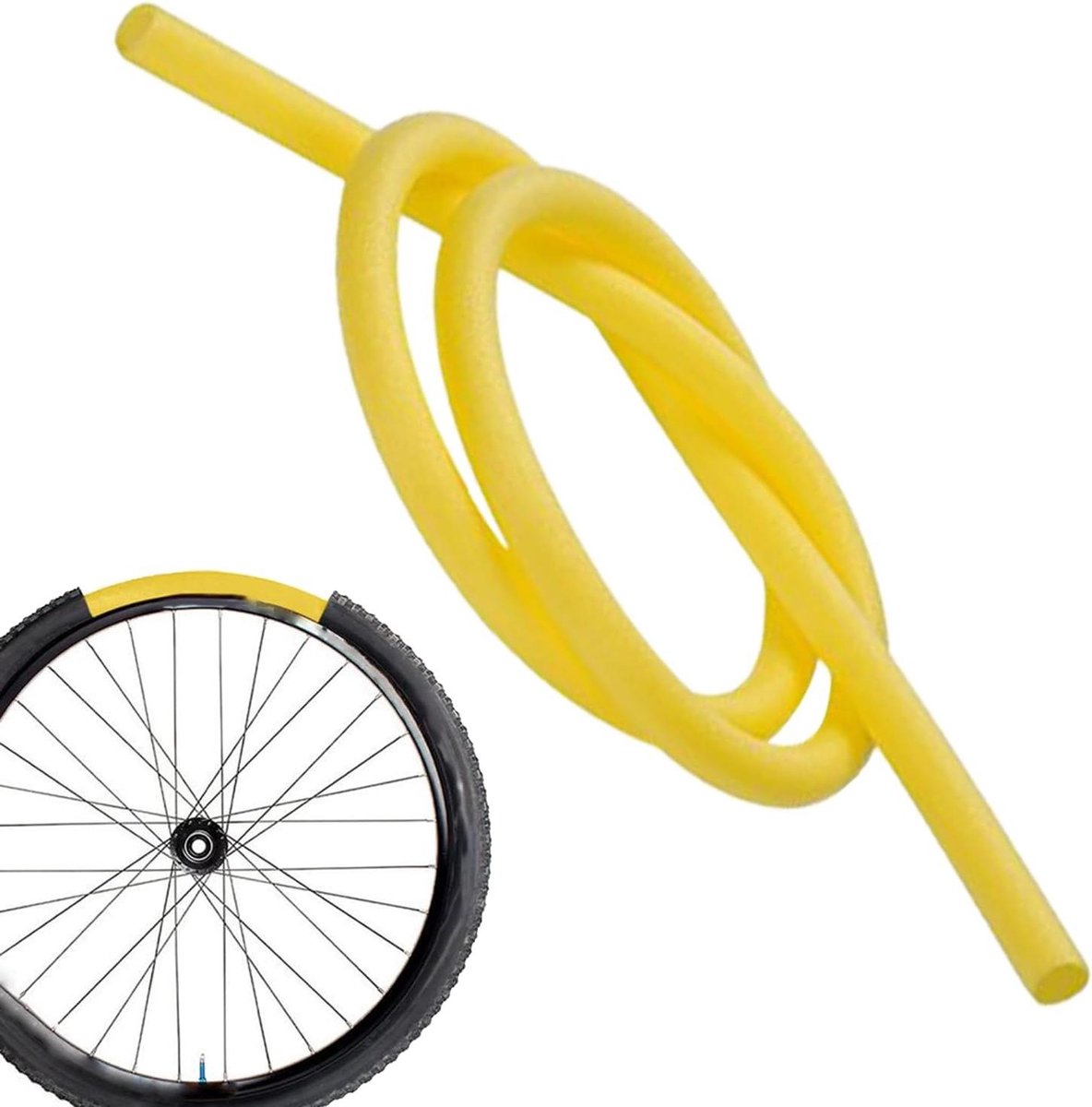 Fiets binnenband - Vervangende band - Veilig fietsen - Schokabsorberende technologie - 220 cm - Zwart