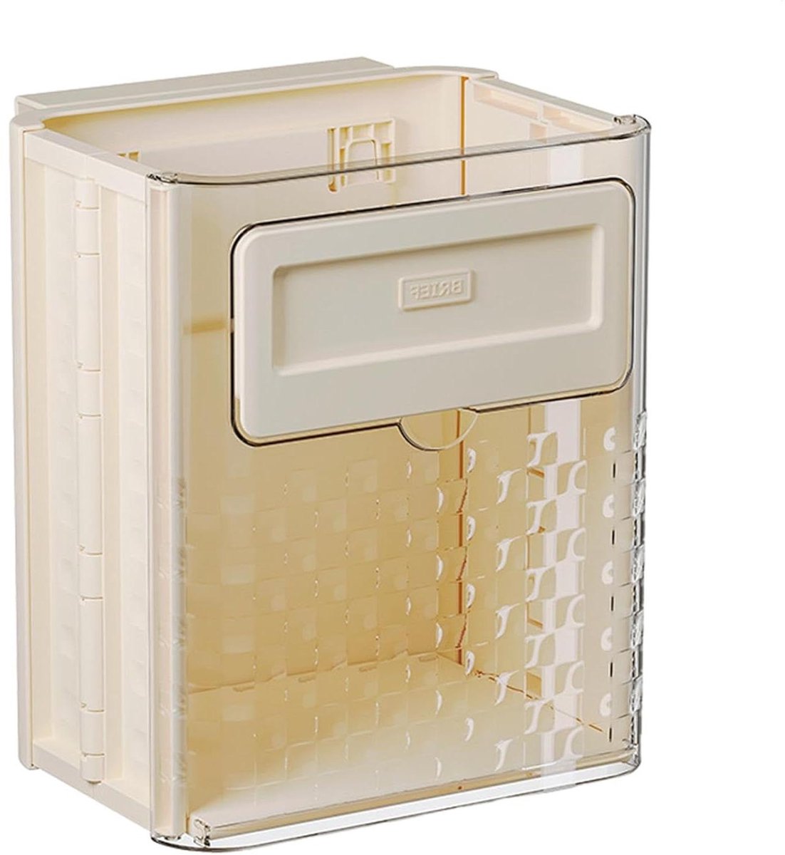 Compostbak Ophangbaar - Keukenafvalbak Vouwbaar - Afval Scheiden - Zonder Boren te Monteren - 32.4 x 25.2 x 8.4 cm
