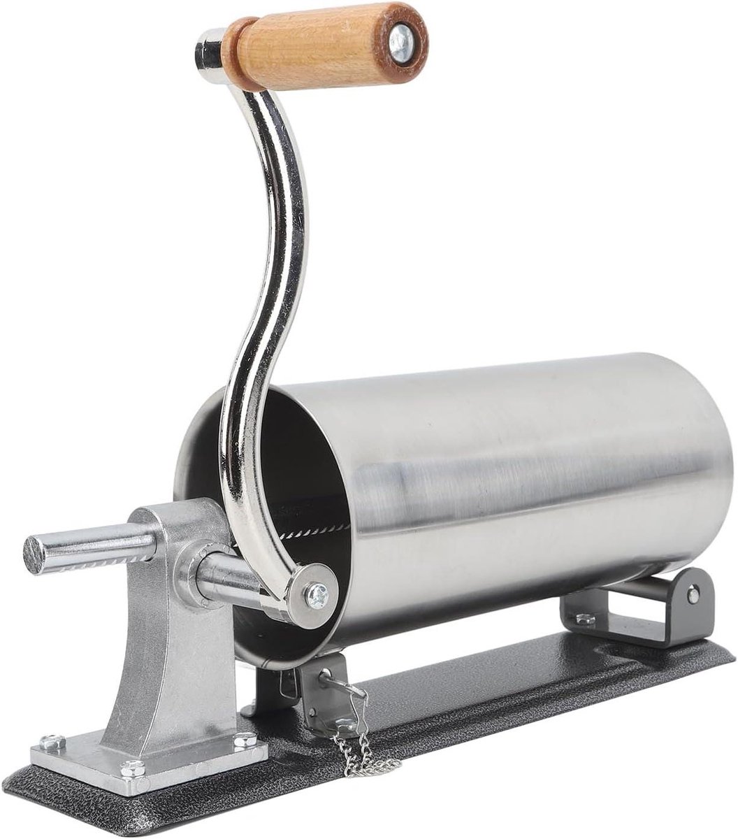 Worst Vulmachine - Keukenmachine Vullen - Zelf Worst Maken - Grote Capaciteit - 3 Liter - Zilver