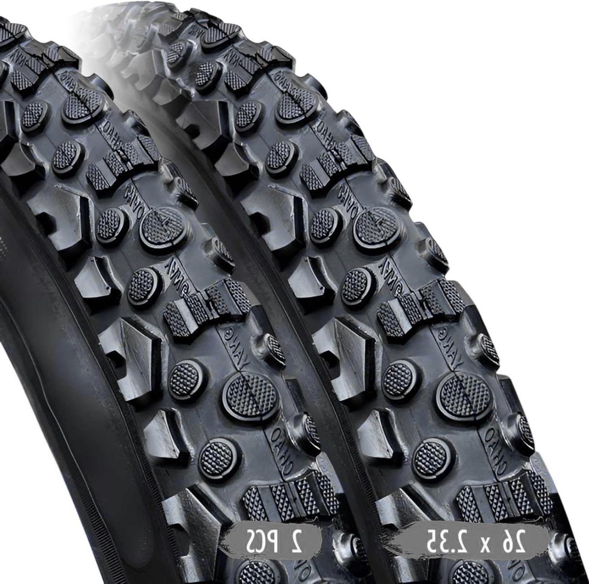 Fietsbanden Set - Mountainbike Banden - Veilig Fietsen - Uitstekend Antislip Effect - 26x2.35 inch - Zwart