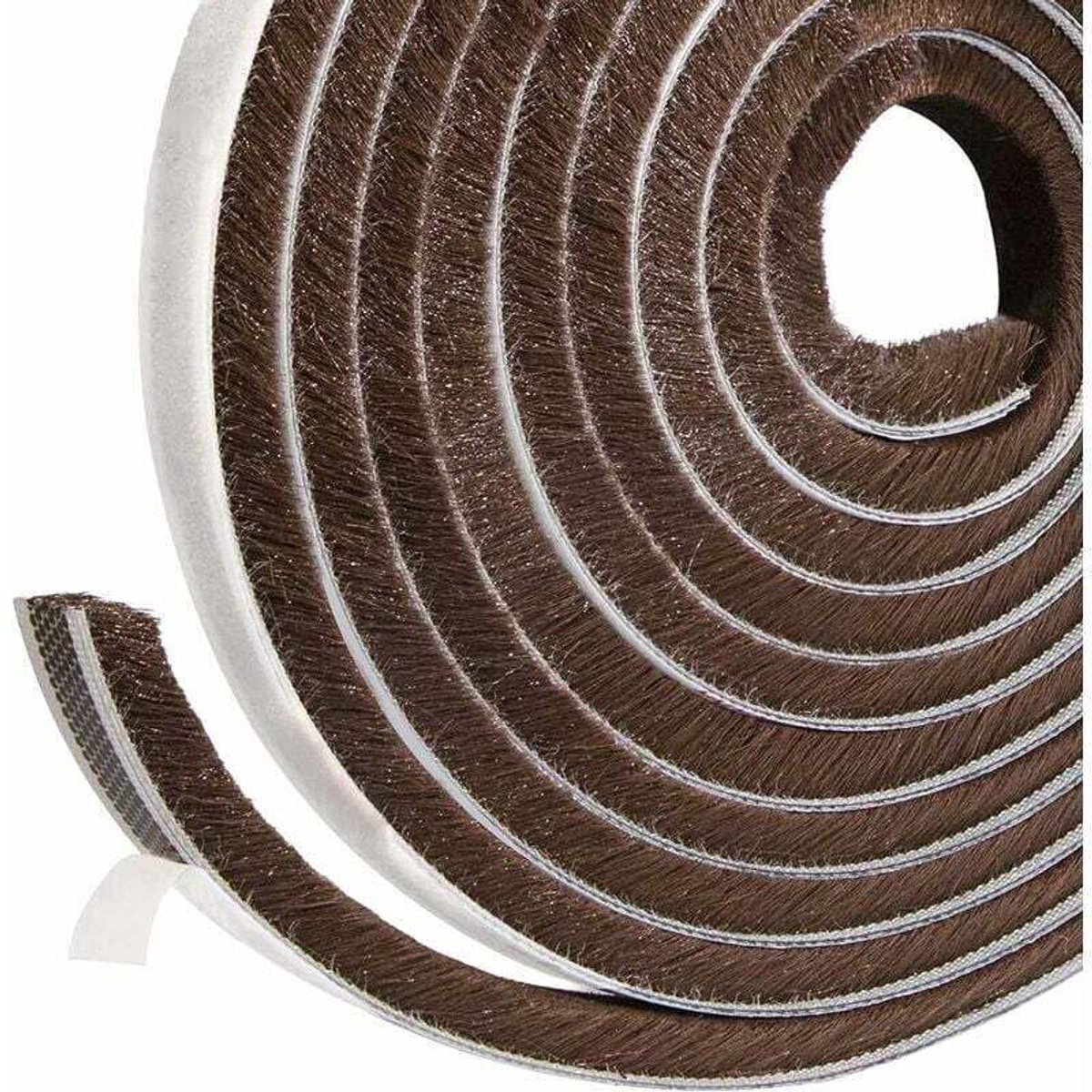 Afdichtstrip voor schuifdeuren, 9 mm (breedte) x 15 mm (diepte) x 5 m (lengte); geluidsisolerende afdichtingsstrip voor ramen; deur; geïsoleerde lamellenramen (bruin).