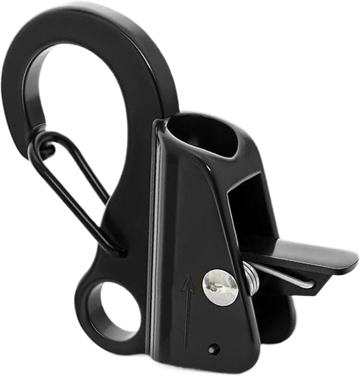 Bootverankeringshaak - Sterke bevestiging - Veilig vastzetten - Roestvrij staal - 3/8 tot 5/8 inch - Zwart