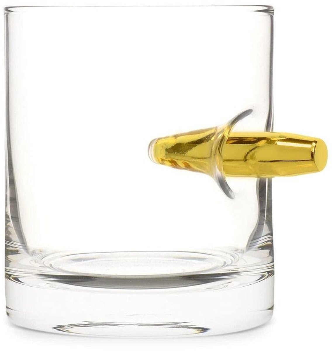 Dailygoody - Crystal Bullet Glas - Whisky Tumbler - Uniek Cadeau - Helder - Scotch Taster - 300ml - Voor Volwassenen