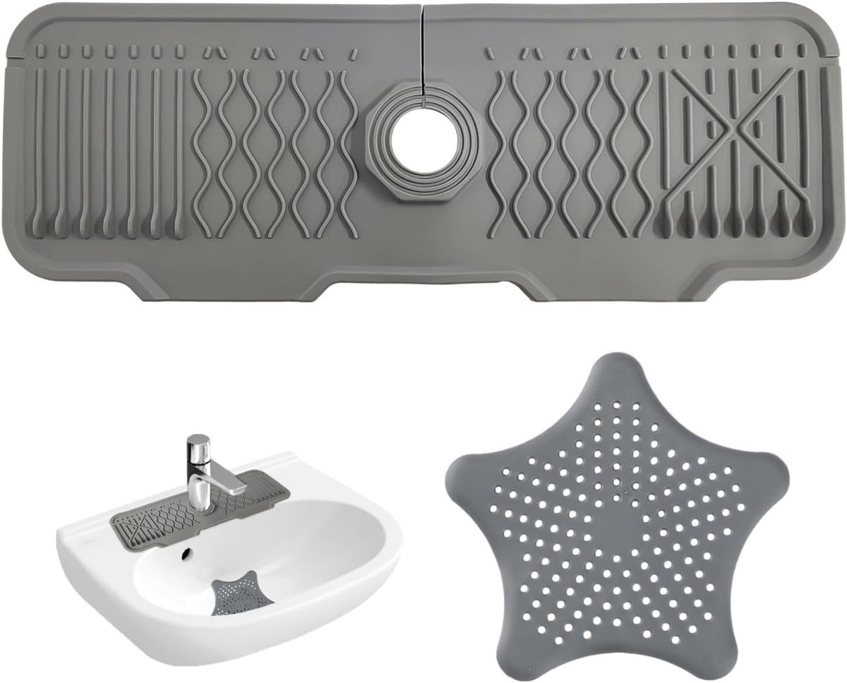 Spleetafvoer zeef en afneembare onderkant met siliconen keukenaccessoires, waterdicht en o