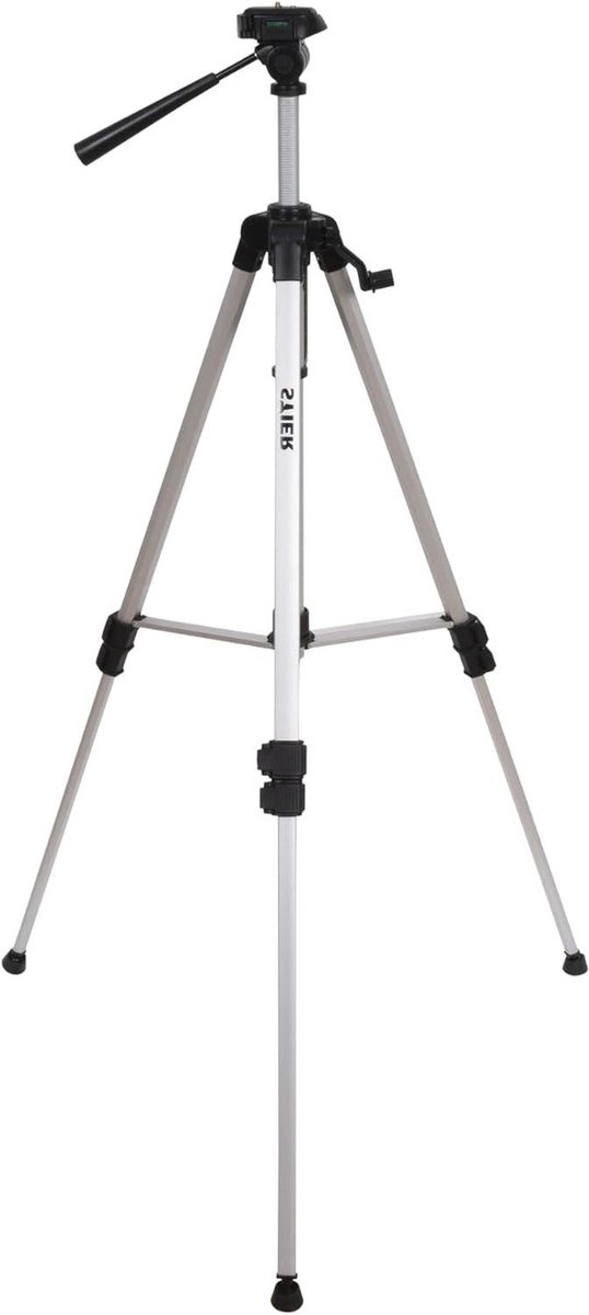 Aluminium Statief - Tripod Camera - Fotografie Stabiliseren - Traploos Verstelbaar - 57-161 cm - Zwart