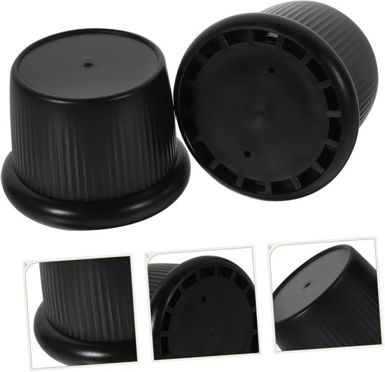 Verstelbare Meubelverhogers - Stoelpoten Verhogers - Meubels Verhogen - Zelfklevend Antislip - 6.3 cm - Zwart — afbeelding 4