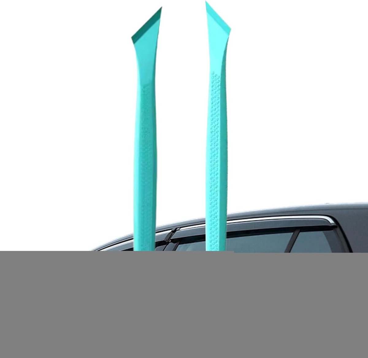 Raamtrekker Schraper - Glasfolie Gereedschap - Ramen Schoonmaken - Ergonomische Antislip Grip - 24 x 5 x 2 cm - Blauw