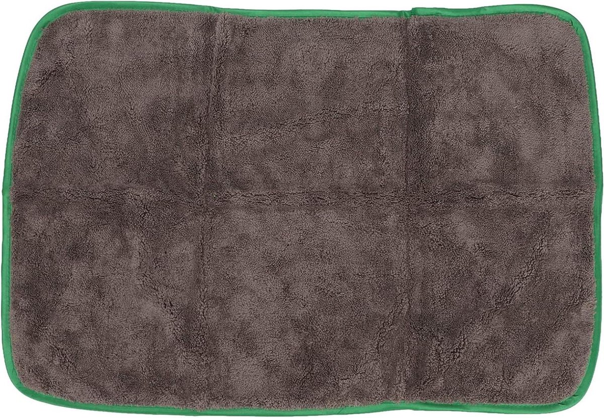 Autowashanddoek - Droogdoek Auto - Auto Reinigen - Zeer Absorberend - 40x60cm - Grijs Groen