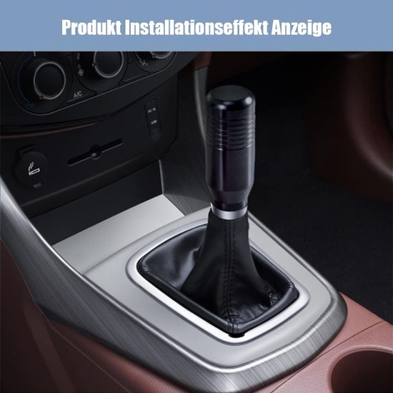Versnellingspookknop Aluminium - Schakelknop Pook - Auto Interieur Upgraden - Universele Pasvorm - 85 mm Hoogte - Zwart — afbeelding 3