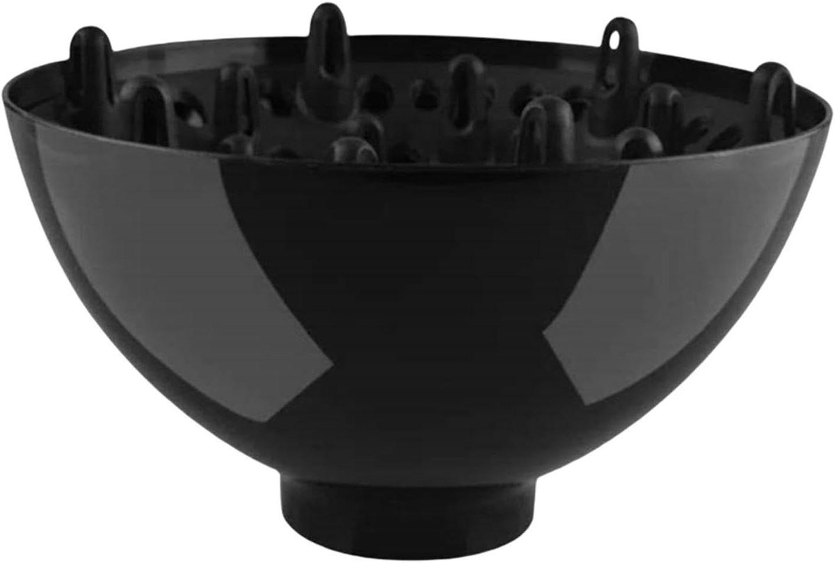 Diffuser Föhn Opzetstuk - Haardroger Kop Krullend Haar - Krullen Stylen - Verstelbare Pasvorm - 1.4-2.6 Inch - Zwart