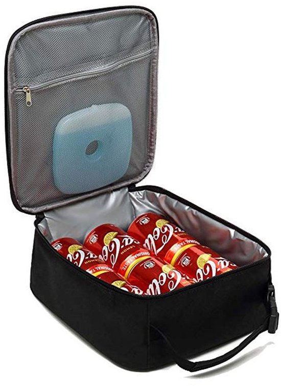 Koeltas - Koeltasje - Lunchtas - Laags Geïsoleerde Koeltas - Koeltas geschikt voor rugzak - Waterdicht & Lekvrij - Geïsoleerde Koeltas - 6L - Zwart - LOUZIR van LOUZIR — afbeelding 3