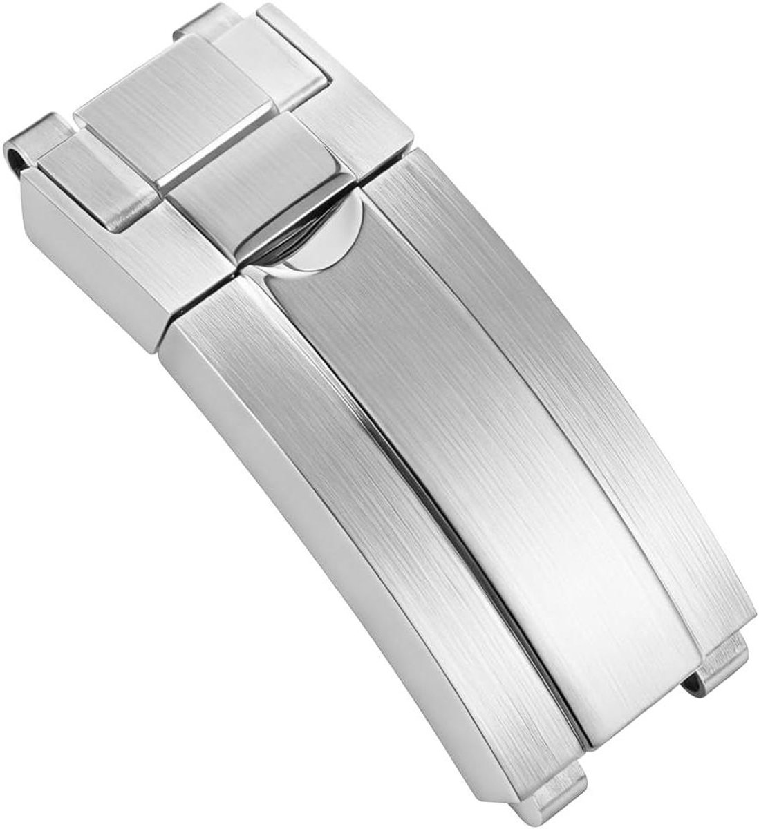Horlogesluiting Vervanging - Verstelbare Gesp - Horlogeband Aanpassen - Snelle Verstelling - 16mm Breedte - Zilverkleurig