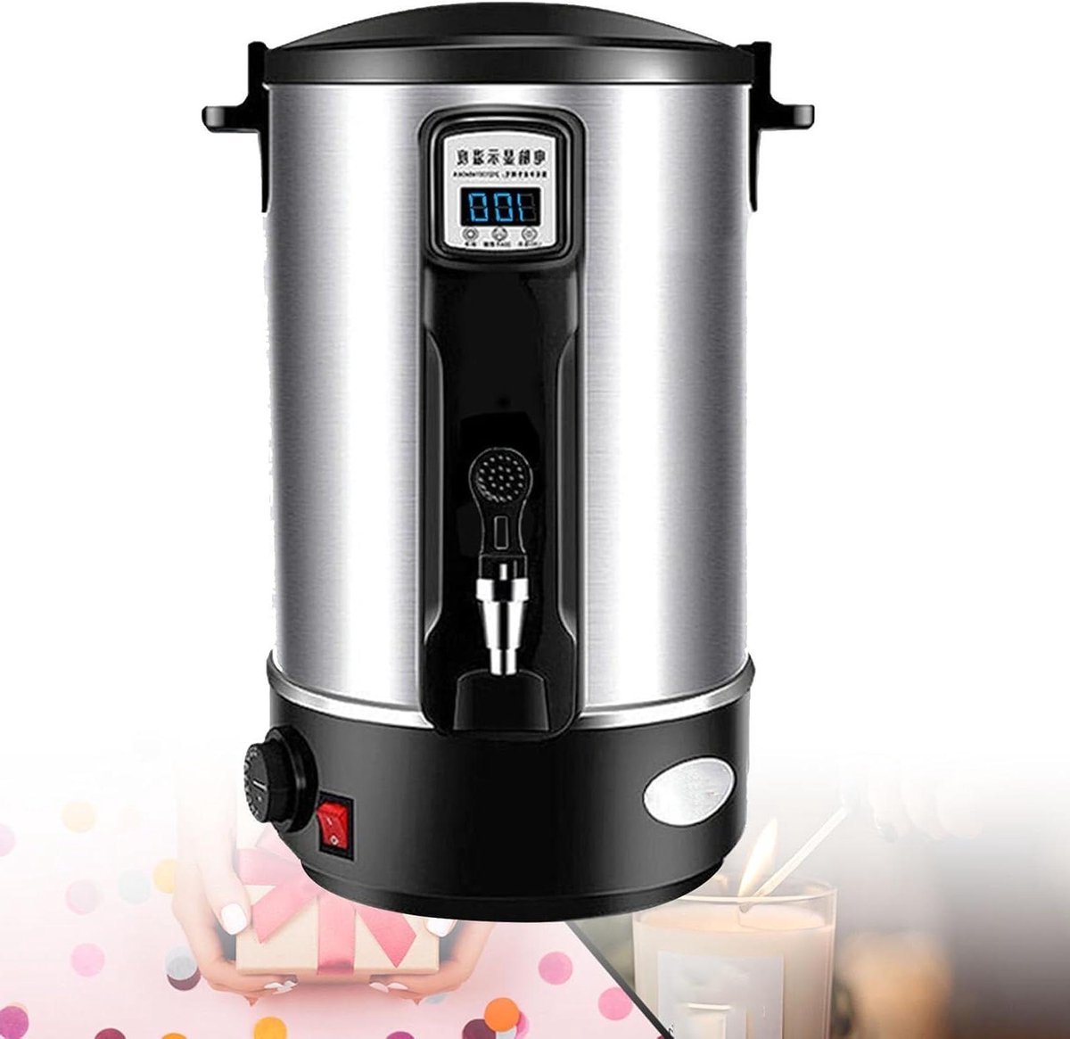 Kaarsen Smeltpot - Wax Melter - Kaarsen Maken - Snelle Giet Tuit - Grote Capaciteit - Zilver