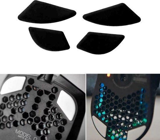 Muis Skates - Muis Voetjes - Gaming Prestaties - Lage Wrijving - 1 Set - Zwart — afbeelding 5