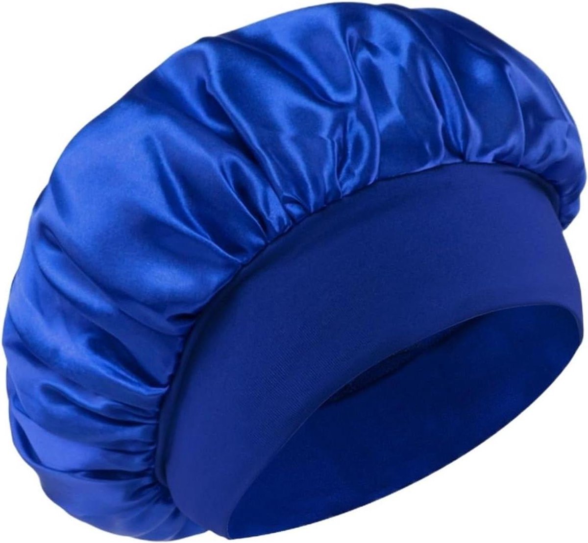 Grote Satijnen Bonnet - Haar Wrap - Bescherming tijdens slapen - Voor alle haartypes - One size fits all - Zwart