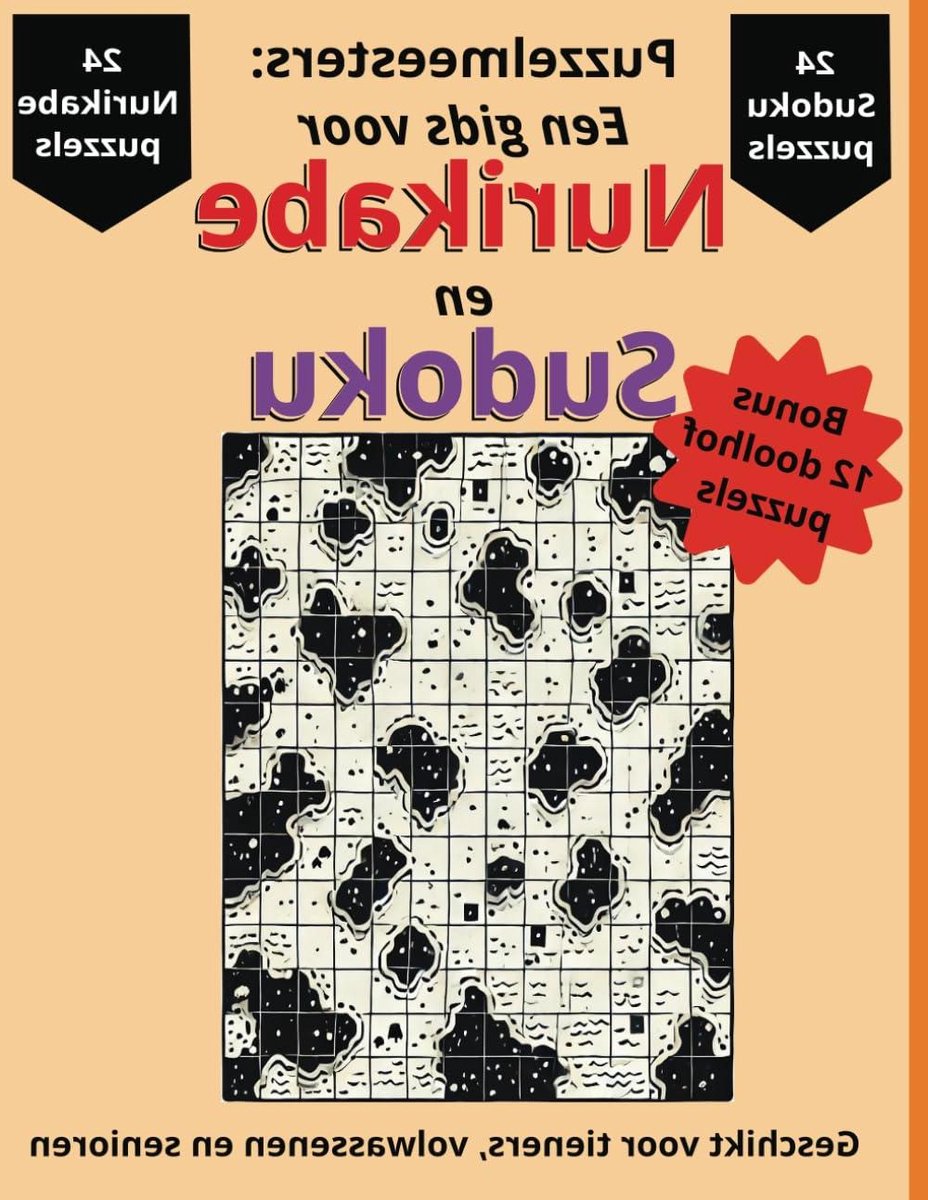 Puzzelboek - Logische Spellen - Hersentraining - Twee Puzzelsoorten - Extra Groot Formaat - Kleur