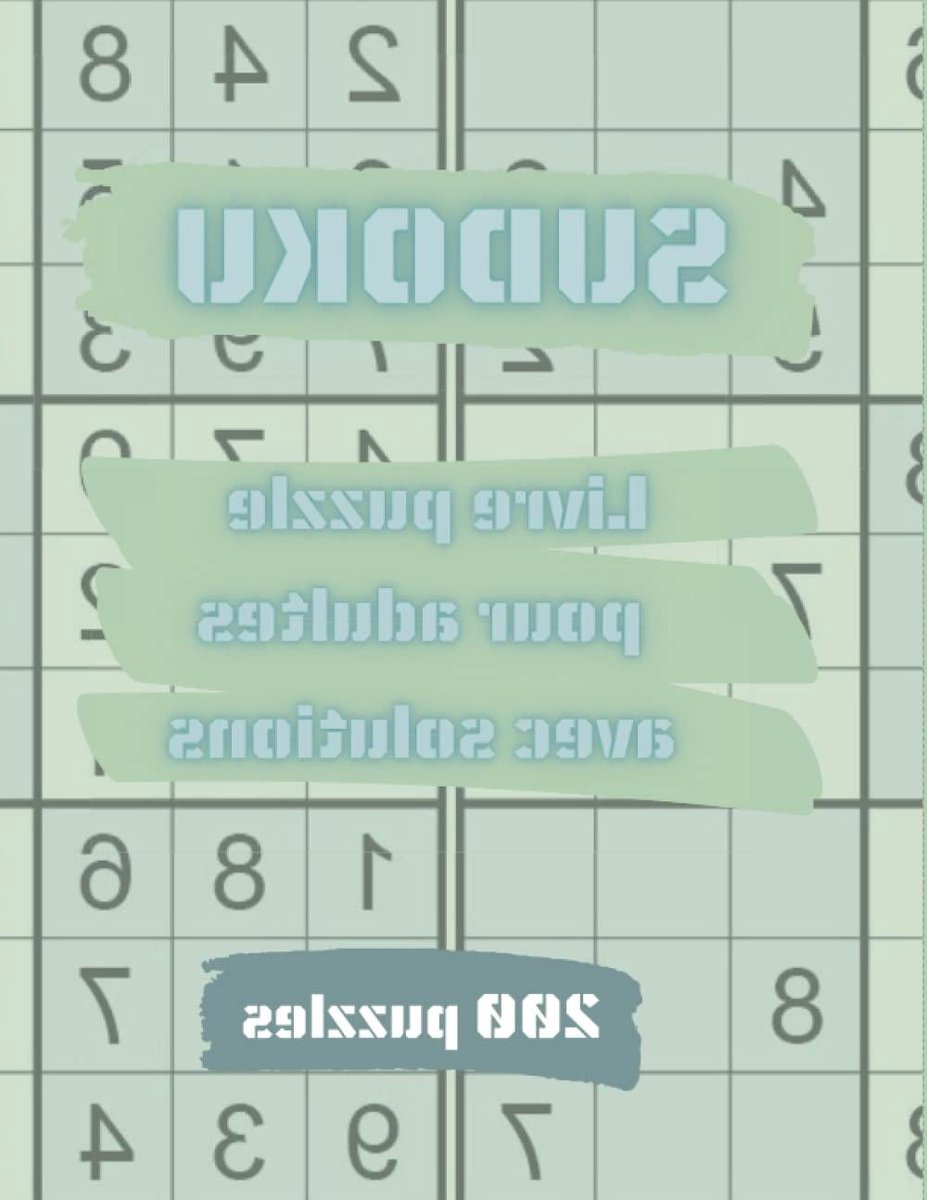 Sudoku Boek - Puzzelboek Volwassenen - Hersentraining - Oplossingen Inbegrepen - 200 Puzzels - Zwart Wit