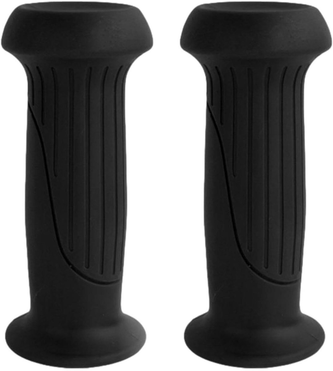 Kinderstuurgrepen - Fiets handvatten - Veilig Fietsen - Antislip Rubber - 21-22 mm - Zwart