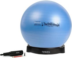 Gymnastiekbal Set - Fitnessbal Bal - Training en Revalidatie - Latexvrij Flexton Silpower - Ø 53 cm - Blauw