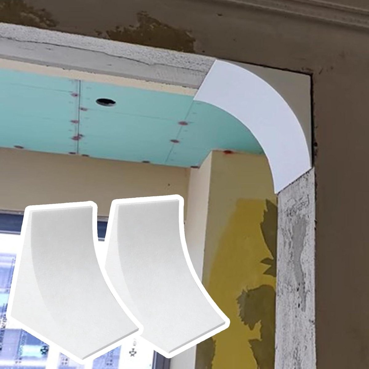 Deuropening boogkit - Boog sierlijst - Huis verfraaien - Elegant boogontwerp - Universeel inzetstuk - Wit
