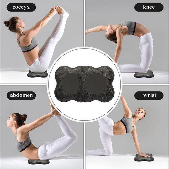 2 packs Yoga Knee Pad Cushion Extra Thick for Knees Elbows Wrist Hands Head Foam Pilates Knee Pad Yoga Knee Pad Thick Exercise Pads for Knees Elbows Wrist Hands Head Foam Pilates — afbeelding 2