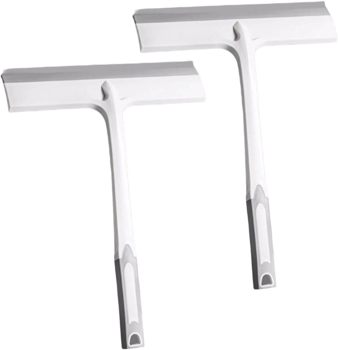 Plastic rakels - Raamwissers - Oppervlakken reinigen - Ergonomische grip - 28 cm - Grijs