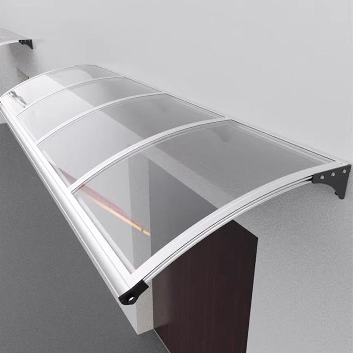 Outdoor luifel - Voortent deur - Bescherming huis - Polycarbonaat paneel - 100x110cm - Transparant