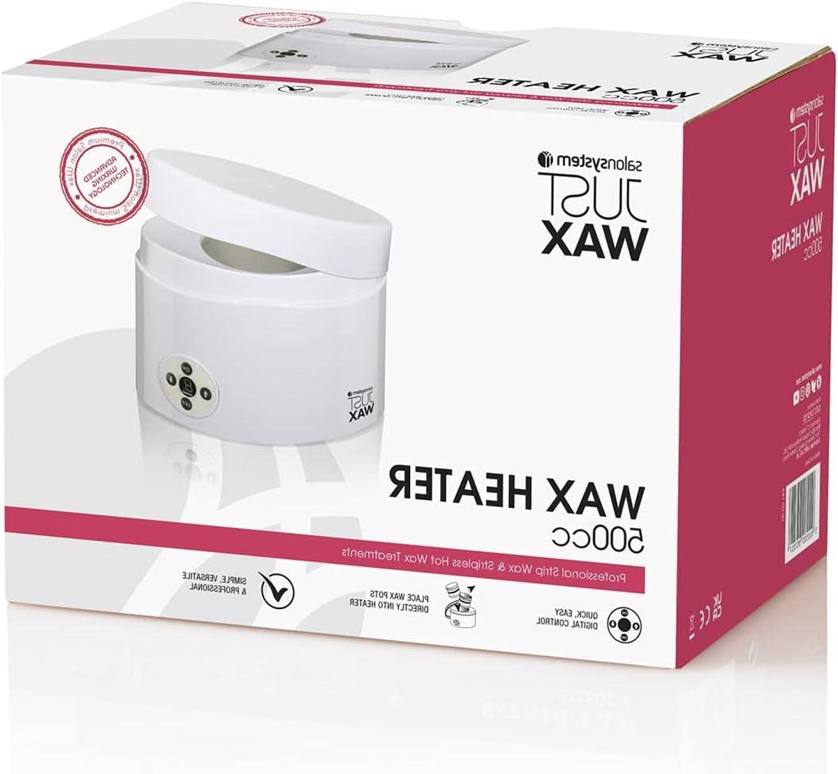 Digitale Waxverwarmer - Harsverwarmer - Professioneel ontharen - Eenvoudige temperatuurregeling - 500 cc - Wit