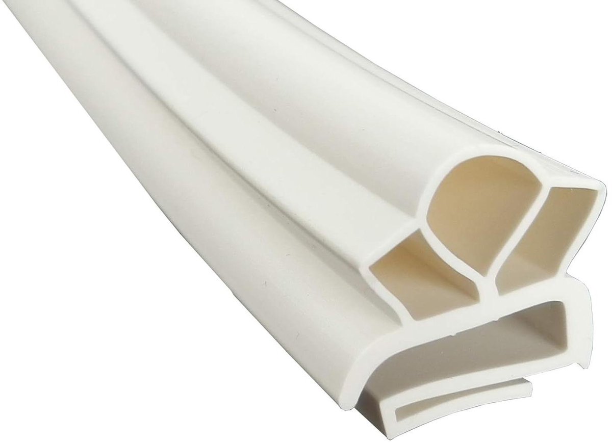 Koelkastafdichting - Deurrubber - Koelkast Onderhoud - Specifiek Profiel - 2500mm - Wit