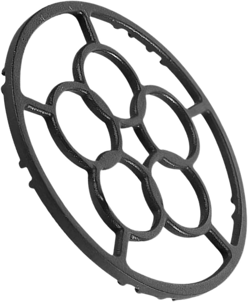 Wok Ring - Gietijzeren Houder - Stabiel Koken - Antislip Ontwerp - Diameter 18.2 cm - Zwart