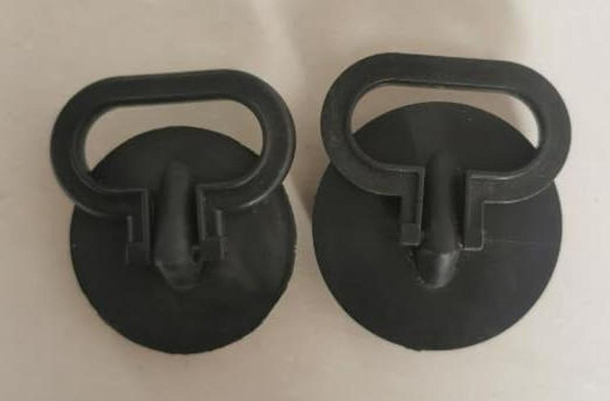 Badplug Set - Ketting Accessoires - Afvoer Onderhoud - Duurzaam Plastic Metaal - 4 Stuks 2 Pakjes - Zwart Staal