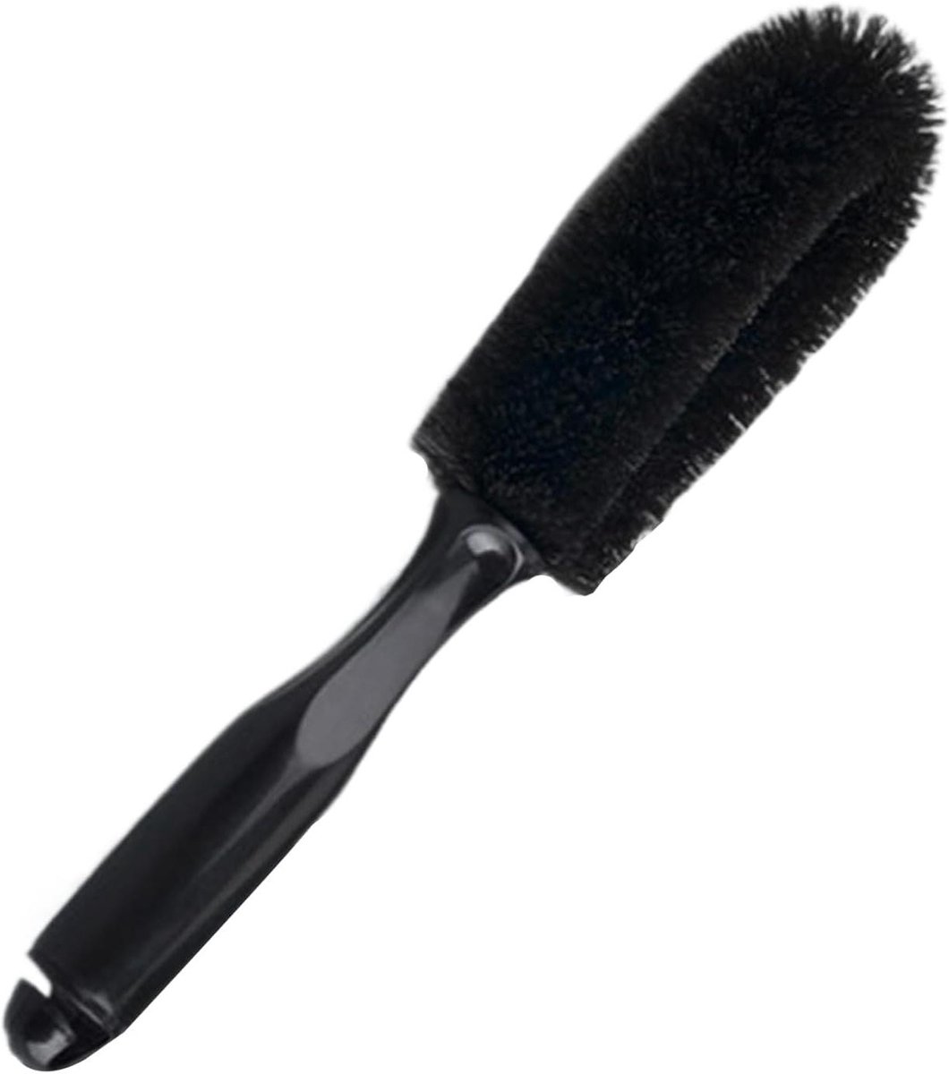 Velgenborstel - Wielreiniger - Auto Poetsen - Verlengde Handgreep - 30 cm - Zwart