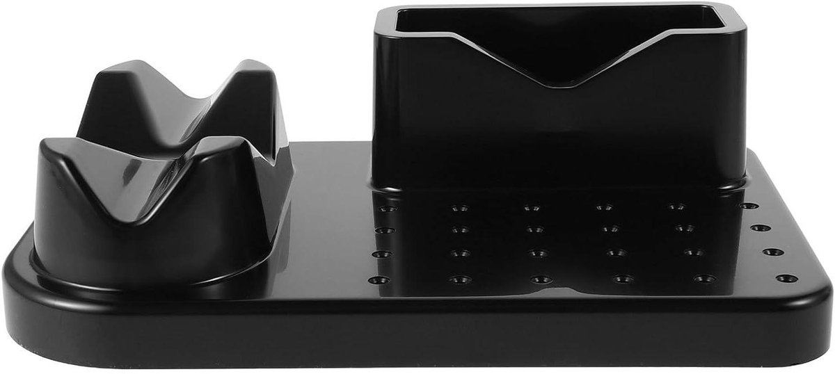 Houder voor nagelfrees - Organizer bits - Manicure organiseren - Ruimte voor 24 bits - 17.5 cm - Zwart