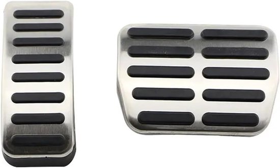 Pedaalhoezen Auto - Gas Rem Pedalen - Verbeteren Rijervaring - Antislip Ontwerp - 3 Stuks - Zilver — afbeelding 5