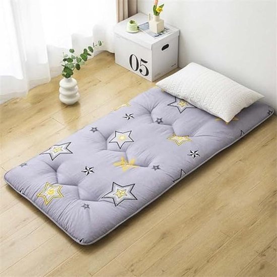 Japanse Futon Matras - Opvouwbaar Kampeerbed - Comfortabel Slapen - Ergonomische Ondersteuning - 80x190cm - Bruin — afbeelding 4