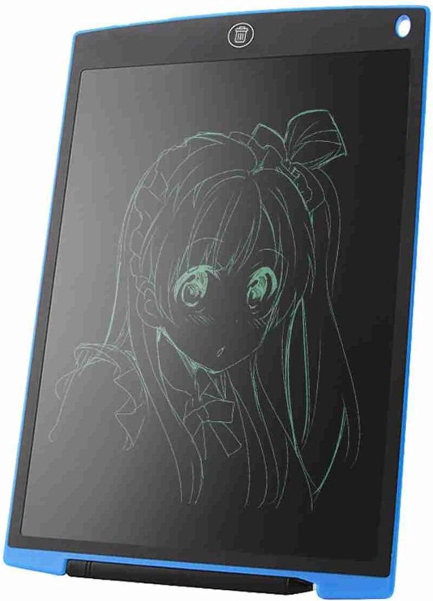 Tekentablet LCD - Schrijftablet Digitaal - Notities Maken - Papiervrij Ontwerp - 12 inch - Zwart