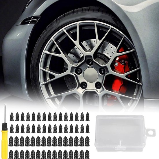 Banden reparatieset - Vacuüm bandenstopper - Snel banden repareren - Robuuste rubber constructie - 61 Delig - Niet gespecificeerd — afbeelding 4
