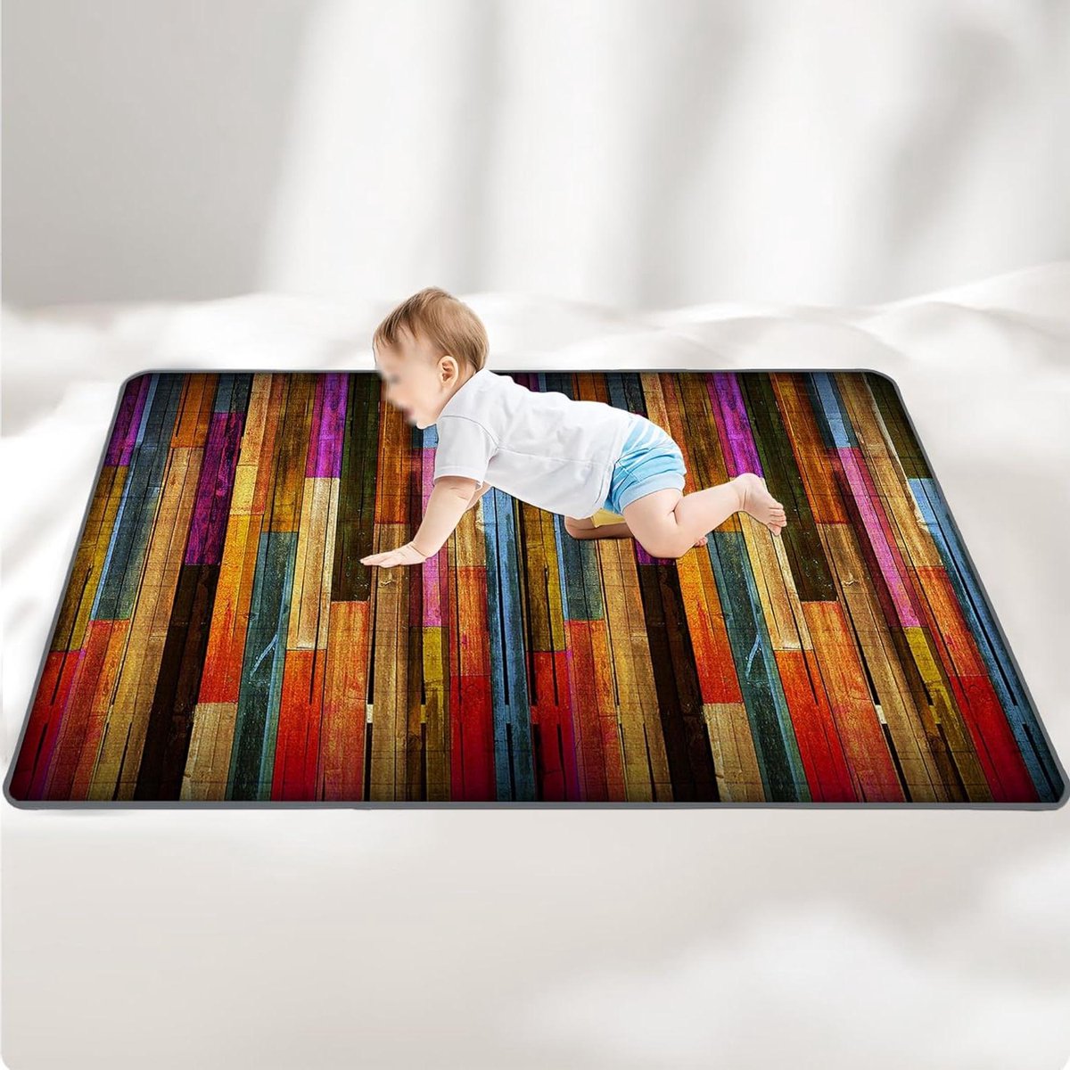 Babyspeelmat Koraal Fleece - Kruipmat Babykamer - Baby Spelen - Extra Dik 2cm - 140 x 200 cm - L-0133
