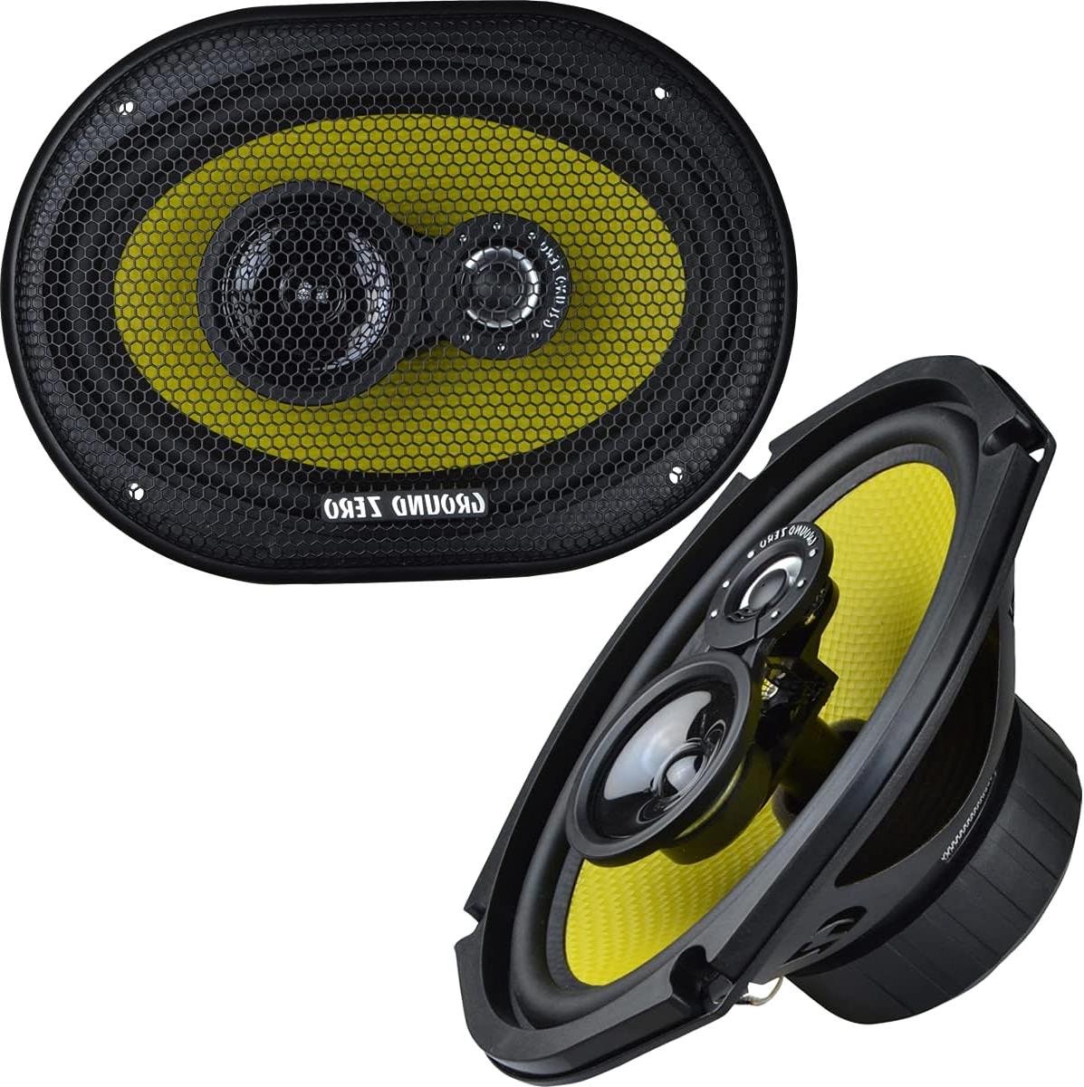 Coaxiale Luidsprekers - Auto Speakers - Muziek Luisteren - 3-weg Systeem - 6x9 inch - Grijs