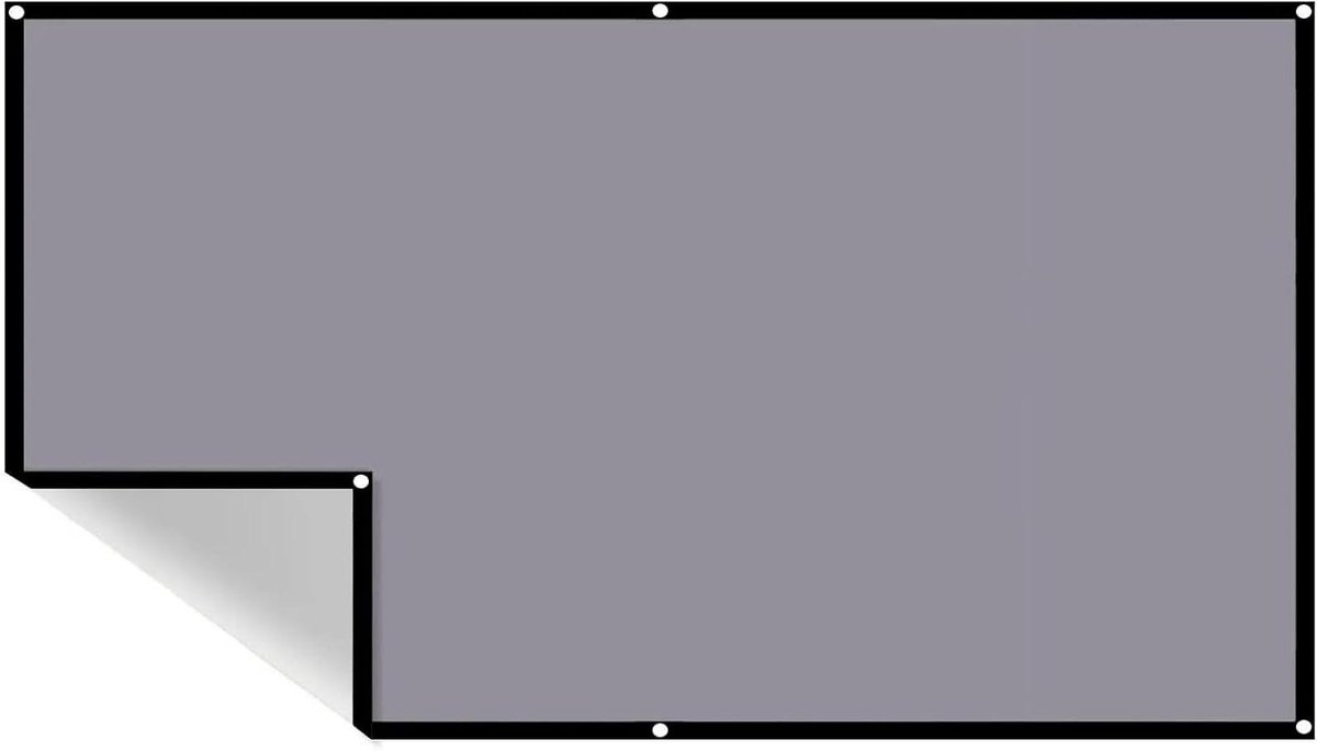 Draagbaar Projectiescherm - Projector Doek Beamer Scherm - Thuisbioscoop Creëren - Anti-licht Technologie - 110 inch - Wit