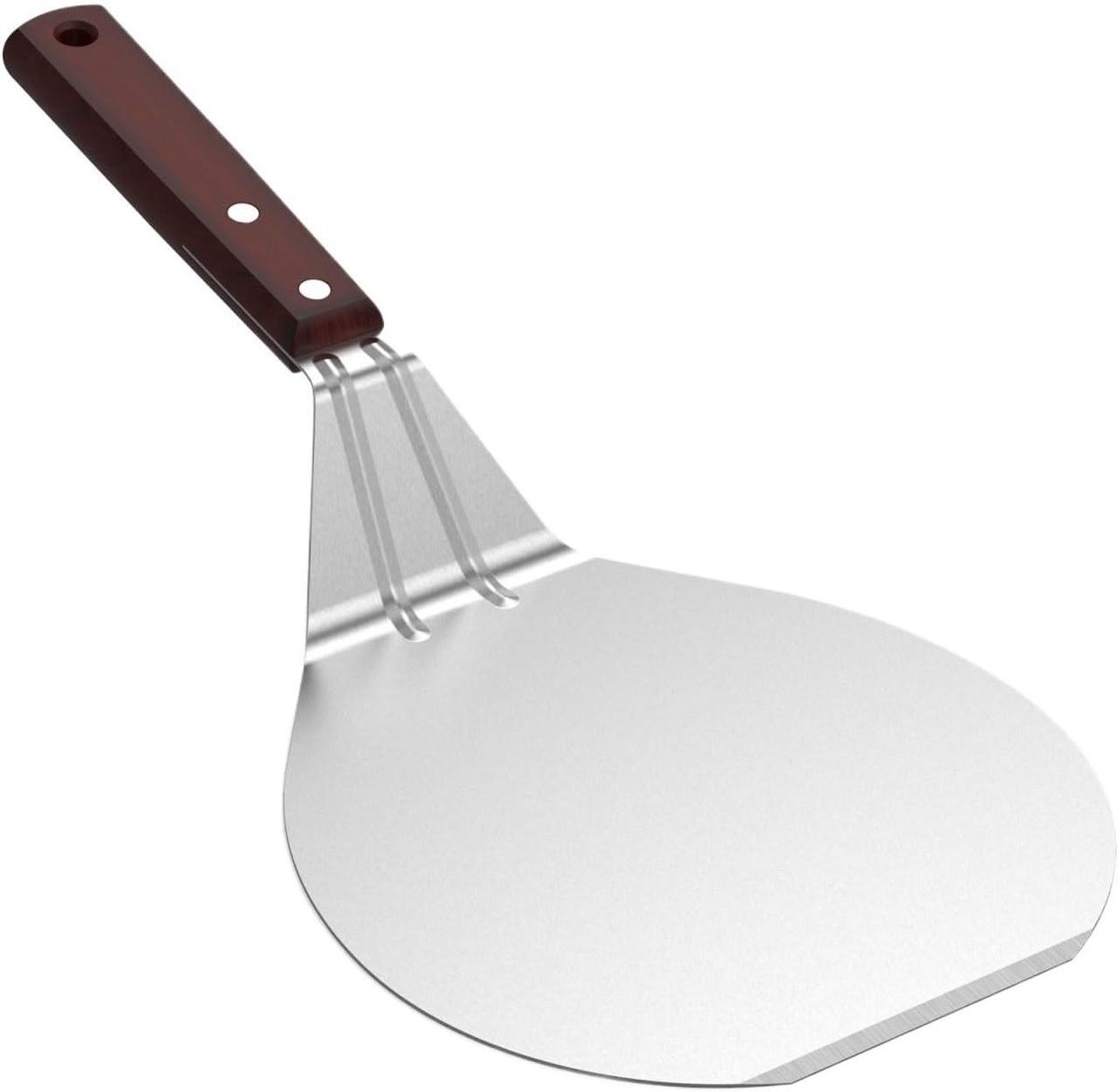 Pizza Schep - Pizza Lifter - Zelfgemaakt Bakken - Met Houten Handvat - 65 Inch - Zilver