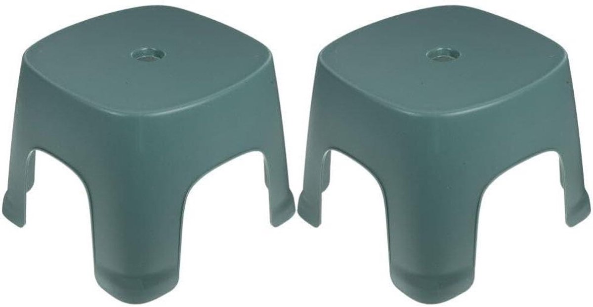 Krukje - Voetenbankje Kinderkrukje - Toilet Ondersteuning - Natuurlijke Houding - 20.5 x 19.5 x 16 cm - Groen