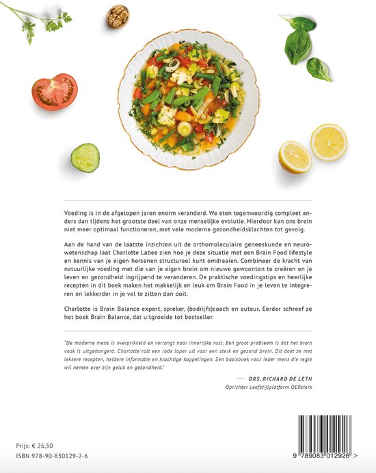 Brain Food Boek - Charlotte Labee - Voedingsadvies en recepten