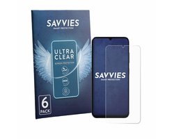 Savvies - Screenprotector voor Lava Bold N2 Lite - Folie Beschermfolie transparant 6 Stuks