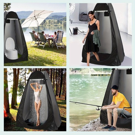 Outdoor Verandertent Toilet Tent - Camping Douche Tent - Mobiele Buiten Privacy Tent - Draagbare Kamptent - Groen. van OutDoor — afbeelding 2